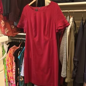Talbots cherry red dress gently worn